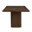 Table de salle à manger rectangulaire Mid-Century de 84 po avec plateau en placage de frêne Defeo - pour 6 à 8 personnes-114635986