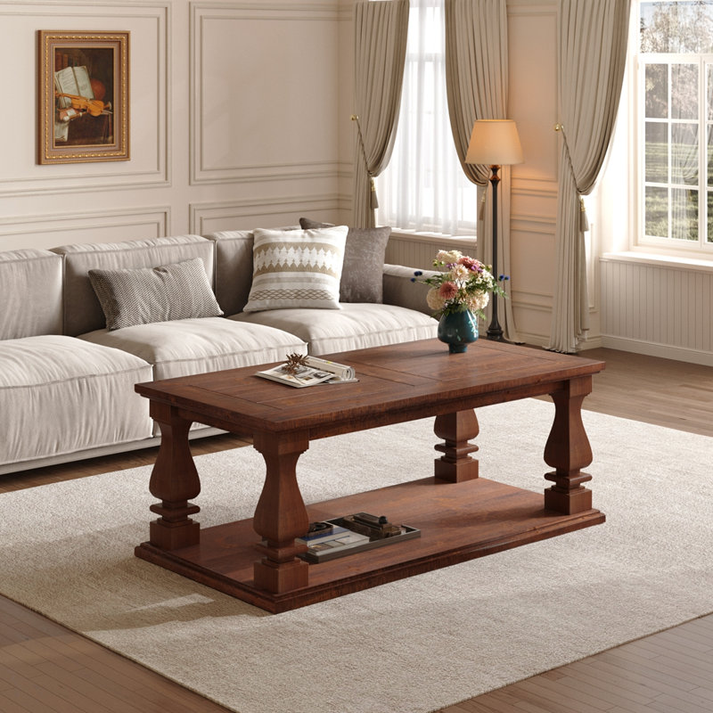 Table basse 47,24 "Farmhouse, Brun antique
