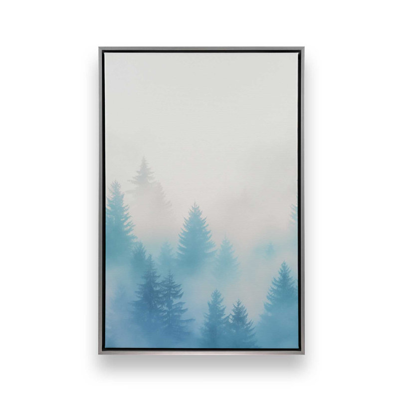 Frozen Echoes III, reproduction sur toile, Cadre en chrome poli, H 12,75 po x l 8,75 po x P 1,75 po