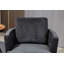 Fauteuil demi-tonneau pivotant avec revêtement Zarren-725816030