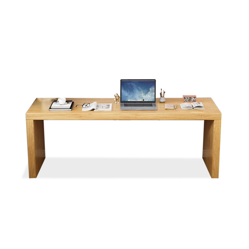 Bureaux rectangulaires en bois massif Burlywood, H 29,53 po x l 70,87 po x P 23,62 po