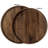 Arooj Round Solid Walnut Serving Tray-1763482789