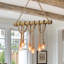 Lustre en rotin 6 lumières Abishanth