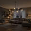 Lustre spoutnik linéaire moderne à 6 lumières