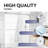 CS 50- 54W x 76"H Double Sliding Semi-Frameless Glass Shower Door with 5/16" (8mm) Clear Tempered Glassr, Stainless Steel Hardware, Perfect Adjustment Uneven Walls-105786446