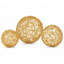 Sphères en fil d'or Yadelis Guita / P 3 po - boîte de 3-752933384-752933385