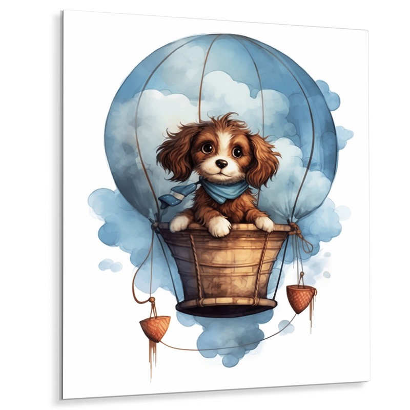 Décoration murale en métal Nursery Adorable Pups II - Animaux, H 32 po x l 16 po x P 1 po