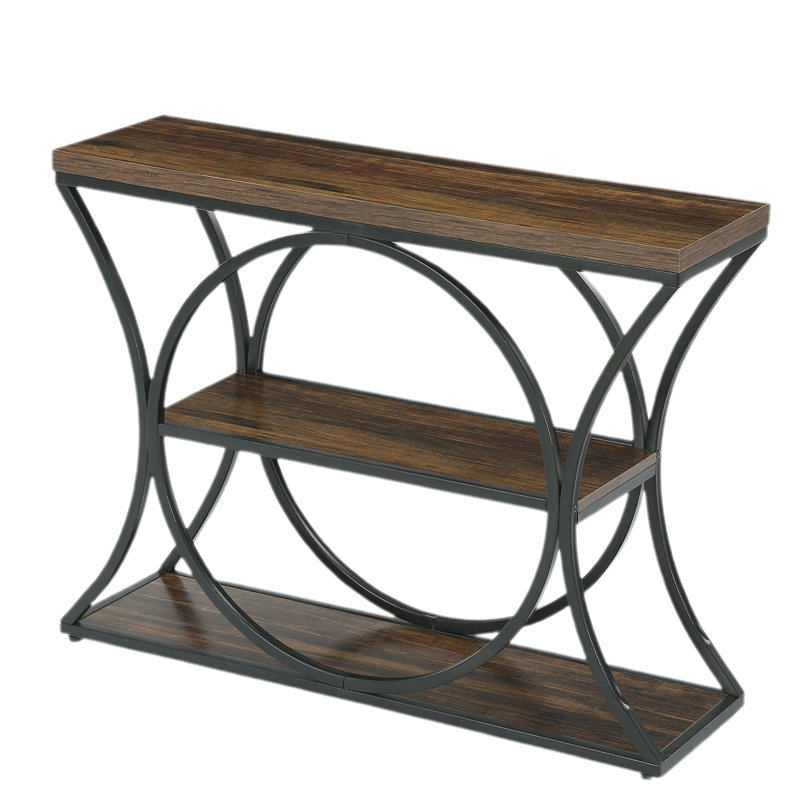 41.33" Small Console Table, Narrow Entryway Table With Storage