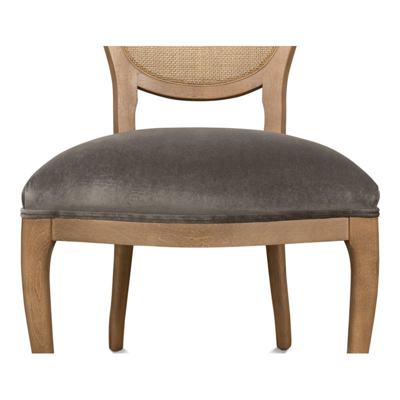 Banner Upholstered Dining Chair, Charcoal, Brown