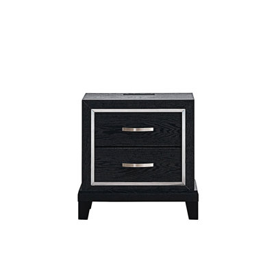 Table de chevet avec tiroir et prises de courant CA / USB