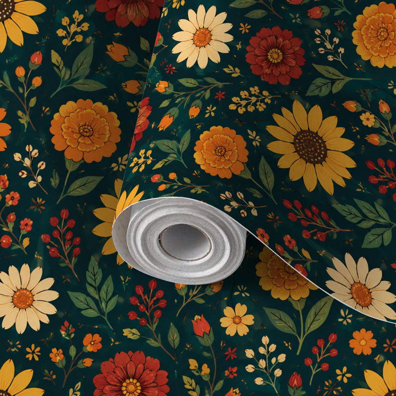 Papier auto-adhésif Mid Century, L 117,6 po x l 17,5 po