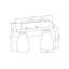 Éclairage pour salle de bain 2 lumières noir mat 13 po avec abat-jour en verre transparent-1518621964-1518622065