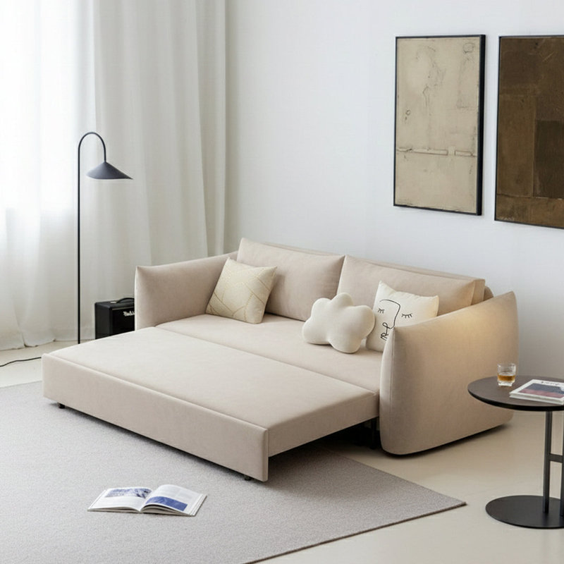 Sofa, 180cm ( With One Drawer ), Beige