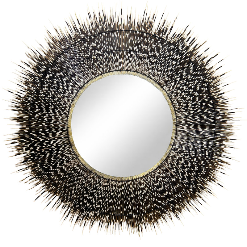 Extra Large Porcupine Quill Mirror