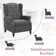 Zelma Upholstered Push Back Recliner w/ Vibratory Massage & Heating Function