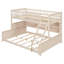 Lit simple superposé simple au-dessus de grand lit simple avec tablettes lumineuses intégrées et panneau perforé-1260167747-1260090944