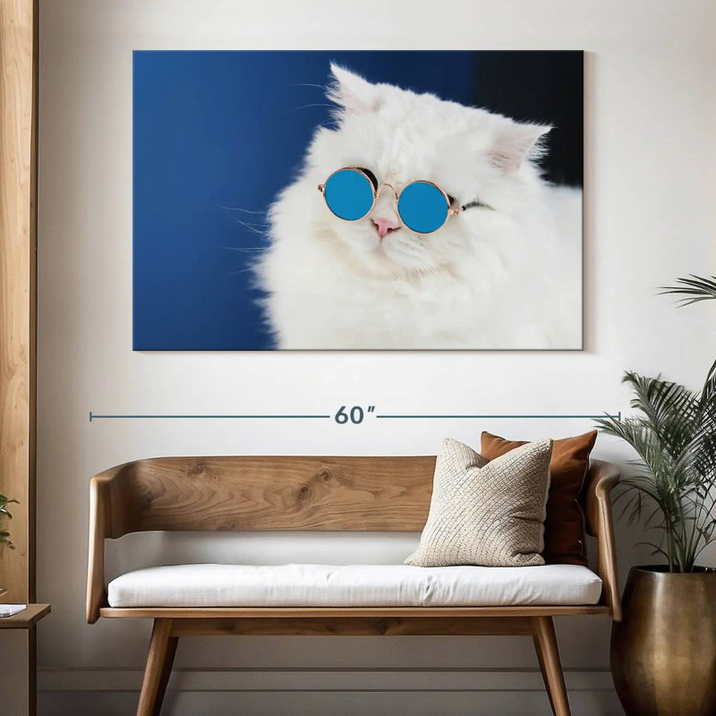 Cat Glasses, 34" H x 51" W