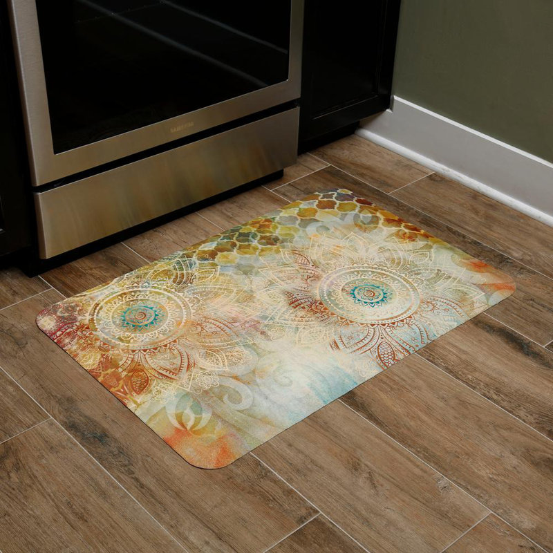 Grannis Synthetic Water Resistant Anti-Fatigue Non-Skid Kitchen Mat, Rectangle 2' x 3'