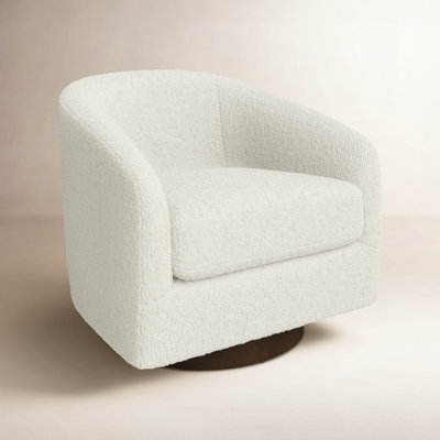 Bennett Upholstered Swivel Barrel Chair