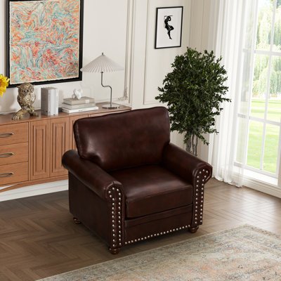 Chaise de salon simple avec pieds en bois