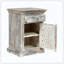 Table de chevet en bois avec 1 tiroir et 1 porte, comprenant un tiroir et une armoire pour le rangement