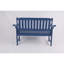 Banc bleu foncé minimaliste écologique et recyclable, adapté à une utilisation intérieure et extérieure. Il suffit de l'essuyer quand il devient sale-2136203131