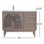 Meuble-lavabo de 48 po avec plateau en quartz Emir-98877259