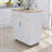 Kitchen island rolling trolley cart,Kitchen island with Adjustable Shelves and towel rack-984528682-998291514