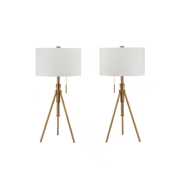 Pieds de trépied lampe rétro 1pc, Teinture dorée