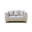 Causeuse Rebecca G00195A-L, argent brillant Rebecca