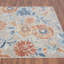 Tapis intérieur / extérieur à motif floral orange / bleu Spurgh-158657304