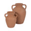Vase en terre cuite fabriqué à la main Kenith avec forme et poignées Amphora - Décoration rustique décorative pour la maison-119437047-89110090