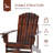 Outsunny Wooden Adirondack Chair, Outdoor Patio Lawn Chair With Cup Holder, Weather Resistant Lawn Furniture, Classic Lounge For Deck, Garden, Backyard, Fire Pit, Brown-745259657