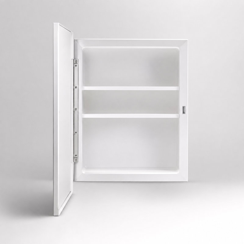  Armoire à pharmacie murale rectangulaire sans cadre Adaja, Bord de crayon, Plat