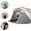 Tente de camping pop-up beige 3-4 personnes, tente de dôme automatique instantanée avec poteaux en fibre de verre et sac de transport, abri familial extérieur-133408383