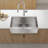 33"X21"X10"Farmhouse Apron Single Bowl Stainless Steel Kitchen Sink