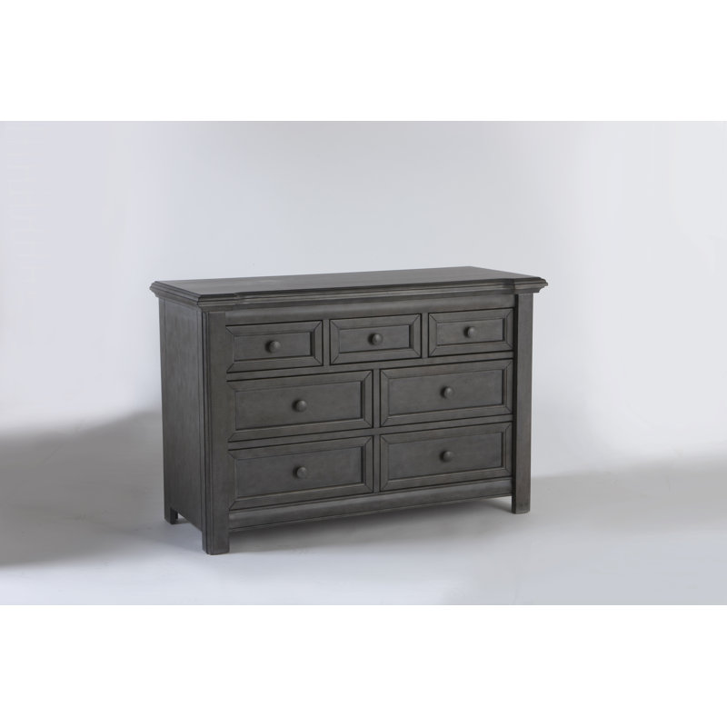 Avah 7 Drawer Double Dresser, Granite