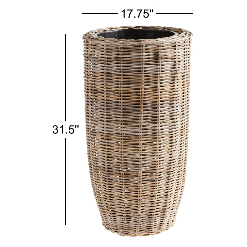 Handmade Planter, 31.5'' H X 17.75'' W X 17.75'' D