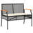 Bayou Breeze 4 Piece Patio Dining Set With Cushions Gray Poly Rattan-743157673
