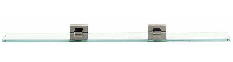 Tablette de support Contemporary II, Nickel poli, H 0,875 po x l 24 po x P 4,5 po
