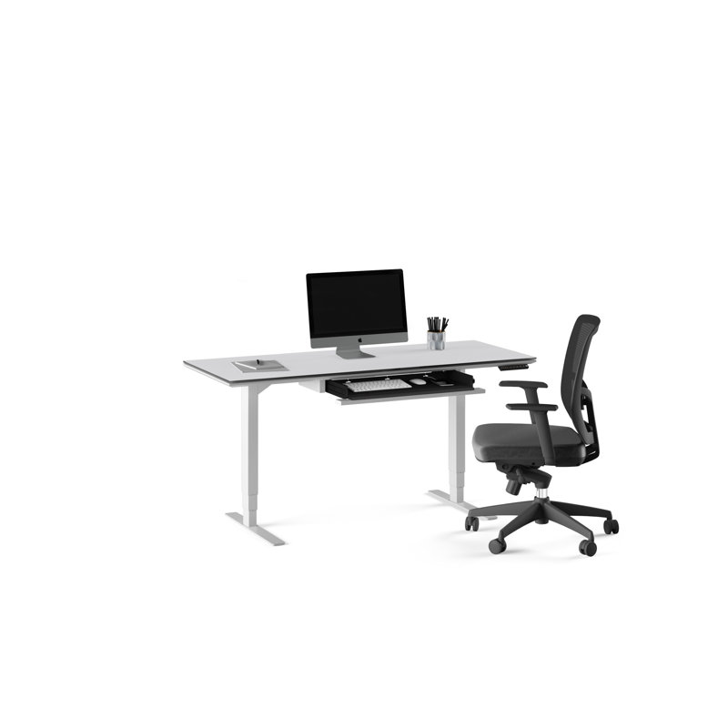 Centro Height Adjustable Computer Desk, 24.75" H x 60" W x 24" D