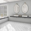 Carreau de plancher et de mur en porcelaine biseauté Timeless Hex Calacatta 8-5 / 8 "x 9-7 / 8"