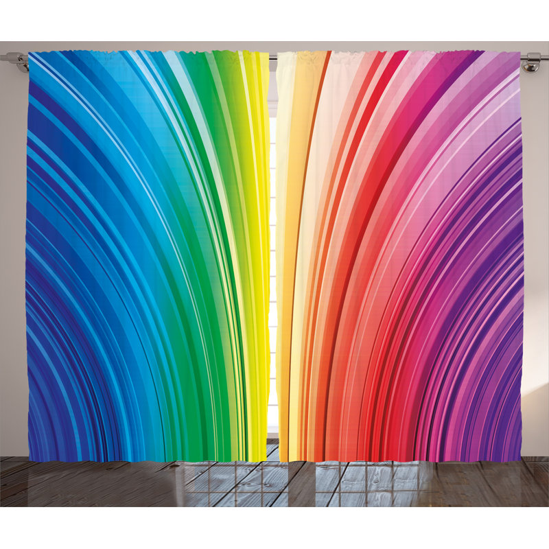 Semi Sheer Curtain Pair, 54" W x 108" L