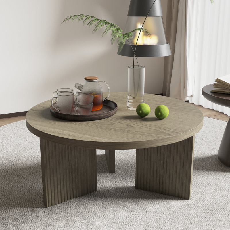 Table basse et table de bout, Gris