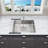 KBFmore Bowl Stainless Steel Kitchen Sink with Accessories-98228058-98228051