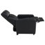 Ensemble de salon inclinable capitonné noir Kryton
