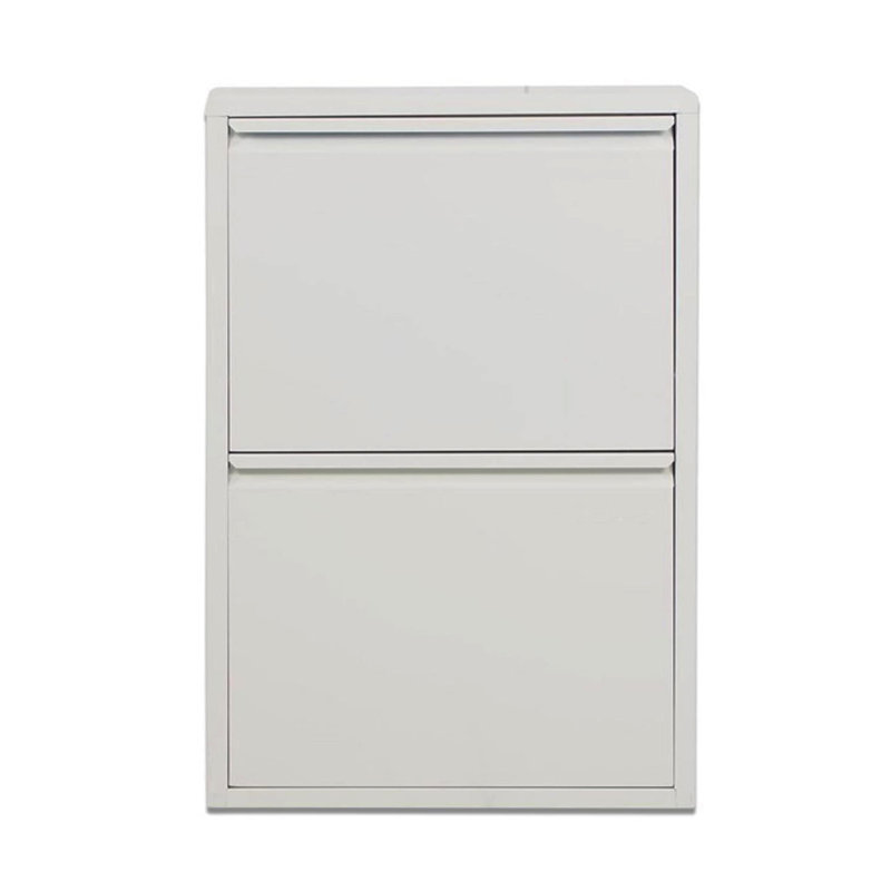 4 Pair Shoe Storage Cabinet, White