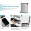 Poubelle de cuisine mince en acier inoxydable avec pédale et couvercle à fermeture en douceur 8 gallons Home Zone Living-131203562-98180541