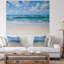 Serene Blue Tropical Beach - Photographie sur toile tendue-1230375052-1230375045