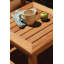 Newport 22" Teak Outdoor Square Side Table Shelf
